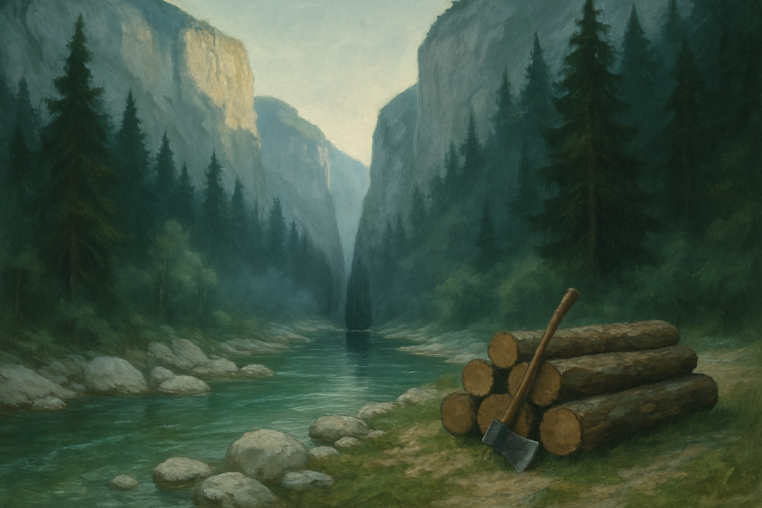 The Valley That Drinks the Mountain