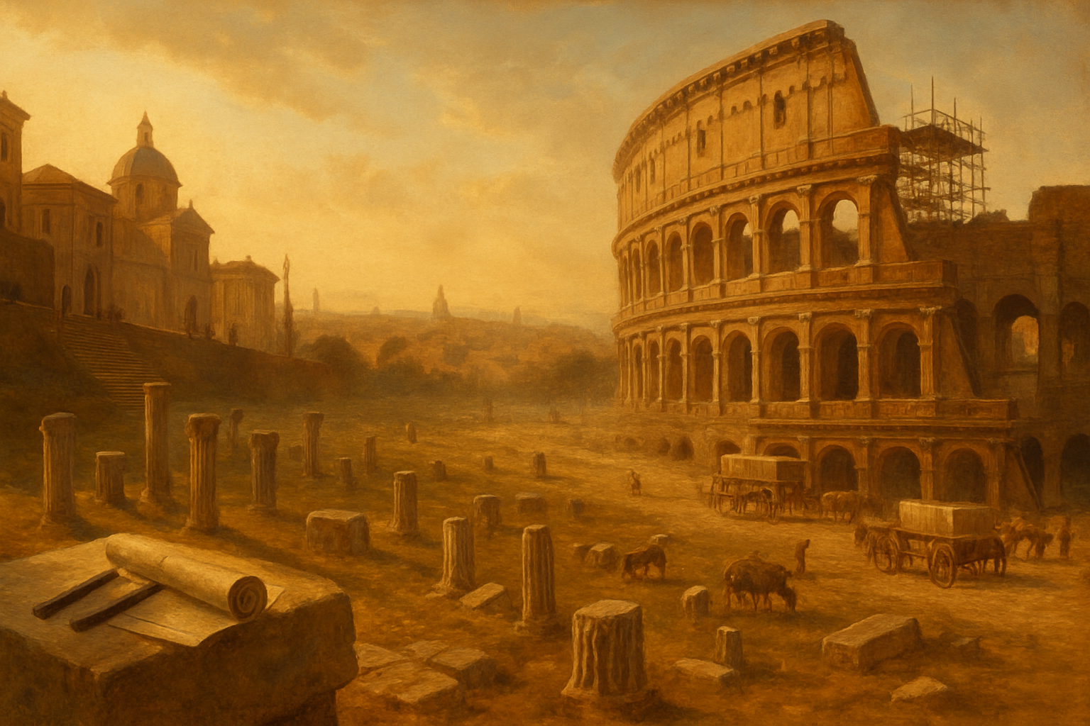 Michelangelo's Walk Through Rome